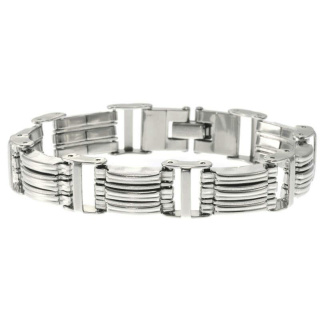 Gliederarmband Edelstahl . 7 cm