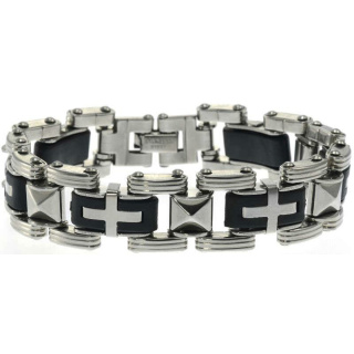 Gliederarmband Edelstahl . 7 cm