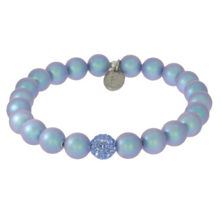 Armband Pave Swarovski® Swaro Pearl Iridescent Li Blue ....